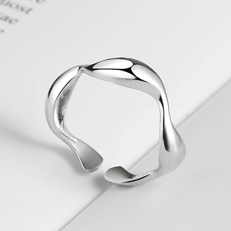 ichors Molten Fluid Contemporary jewelry Classic Wave Open Ring