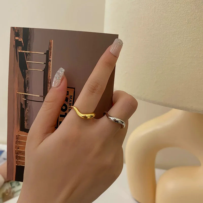ichors Molten Fluid Contemporary jewelry Classic Wave Ring