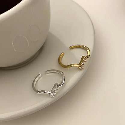 Three Stars Wavy Ring