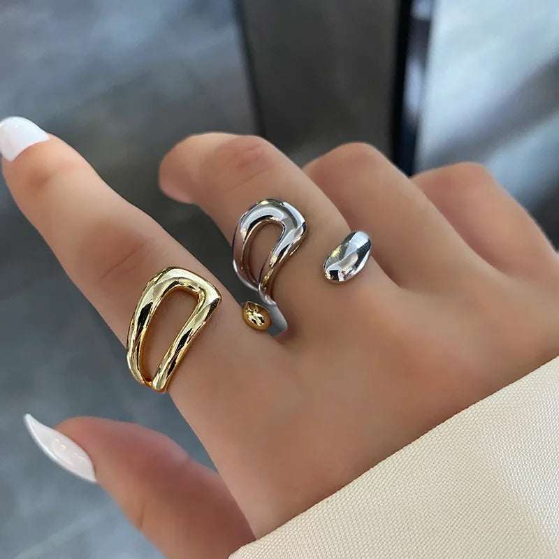 Smooth Geometric Irregular Hollow Ring