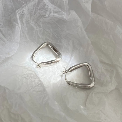 Twisted Triangle Earrings