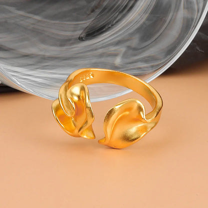 Wavy Grain textured Ring