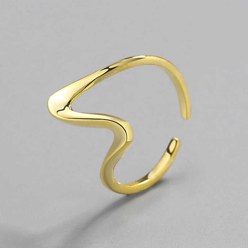 Irregular Watery Stroke Ring