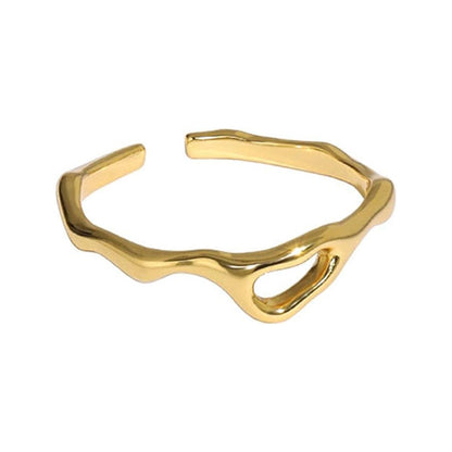 ICHORS Molten Fluid Contemporary jewelry Geometric Hollow Ring