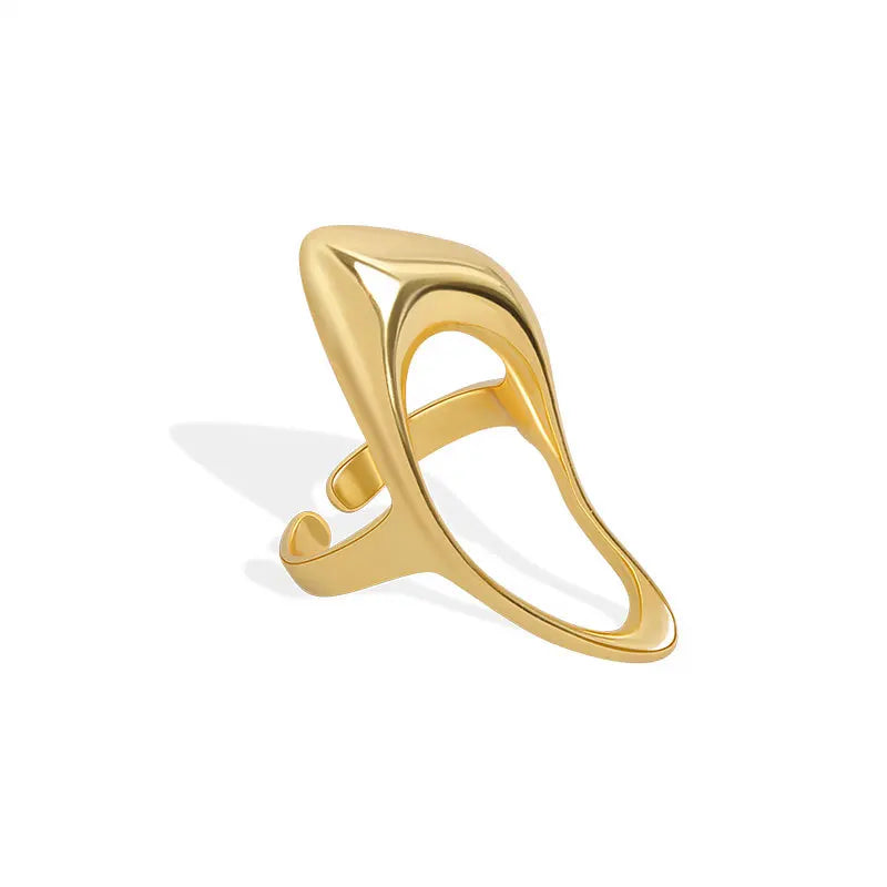 ICHORS Molten Fluid Contemporary jewelry Irregular Hollow Ring