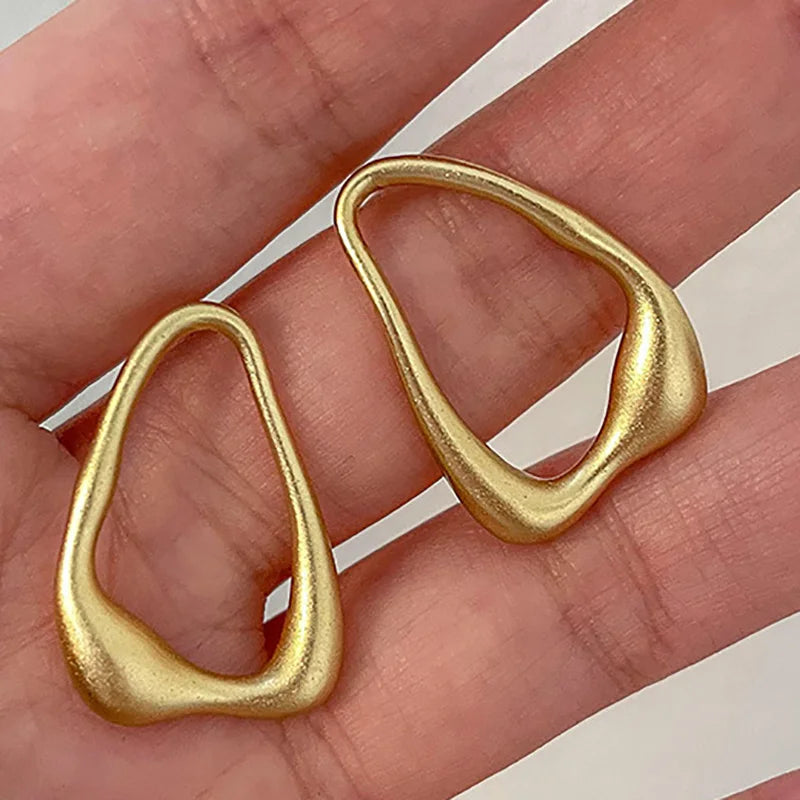 Irregular Molten Hoop Earrings