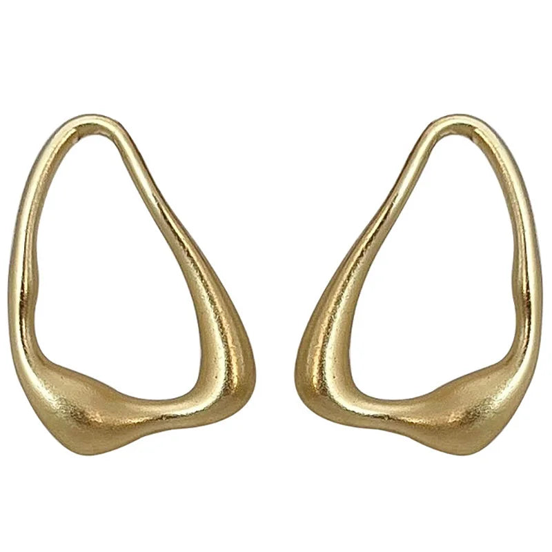 Irregular Molten Hoop Earrings