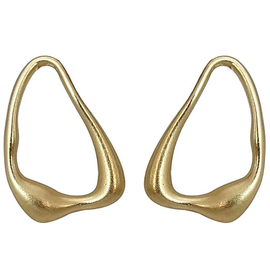 Irregular Molten Hoop Earrings