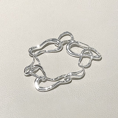 Irregular Molten Chain Bracelet