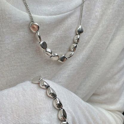 Molten Droplet Beads Necklace