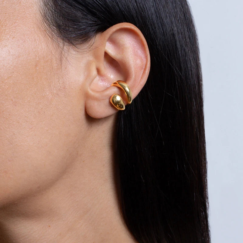 Molten hoop Earcuff