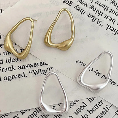 Irregular Molten Hoop Earrings