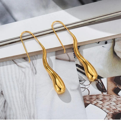 Water Drop Hook Earrings