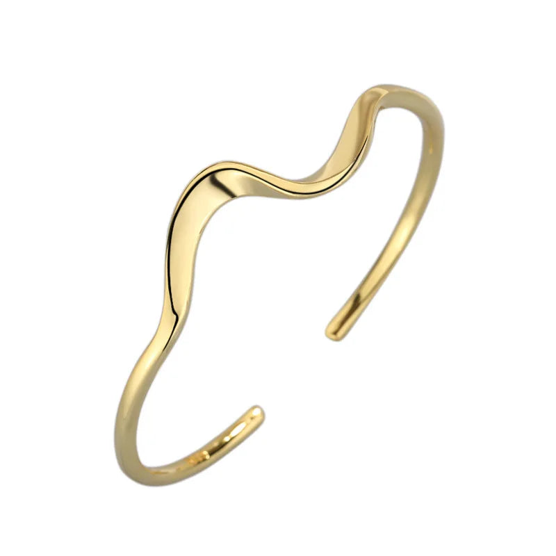 ichors Molten Fluid Contemporary jewelry Classic Wavy Bracelet