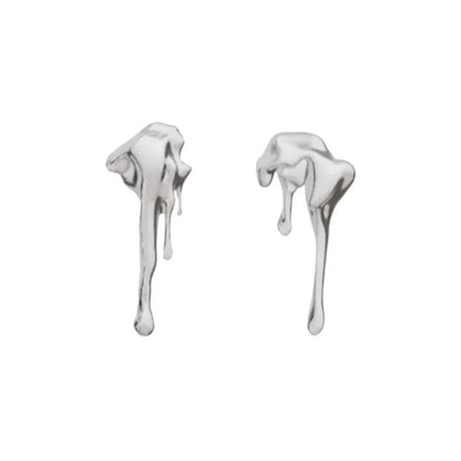 ichors Molten Fluid Contemporary jewelry Dropping Lava Earrings